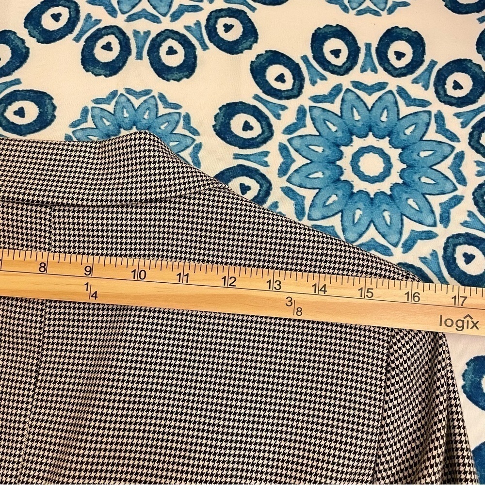 Lauren Ralph Lauren Houndstooth black and white Blazer 10 - Picture 9 of 13